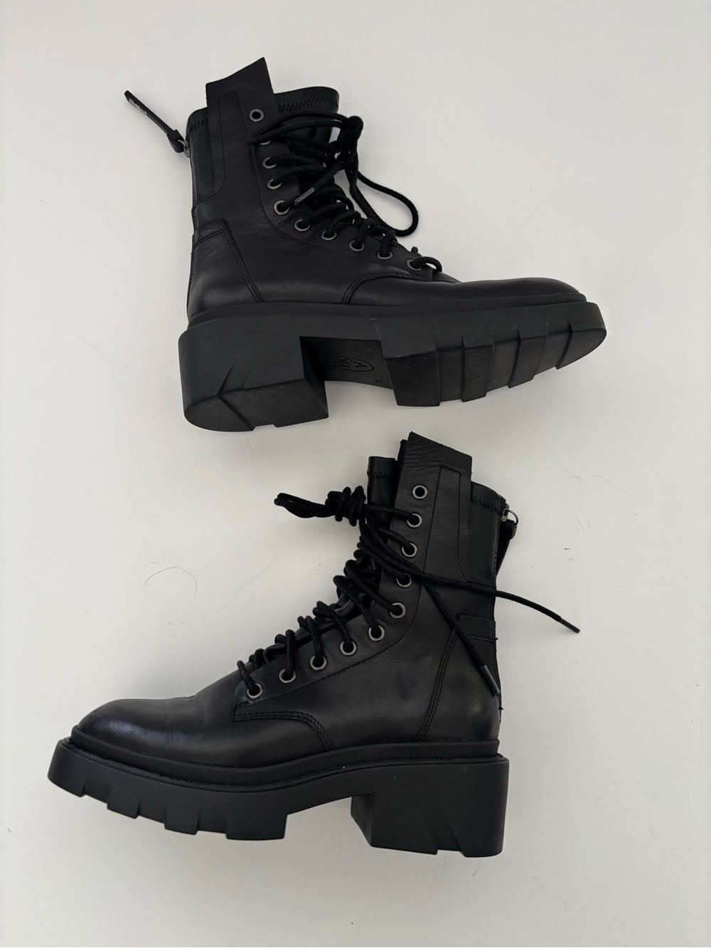 ASH Madness Women’s Leather Zip Heeled Boots Size 36 - Picture 8 of 10